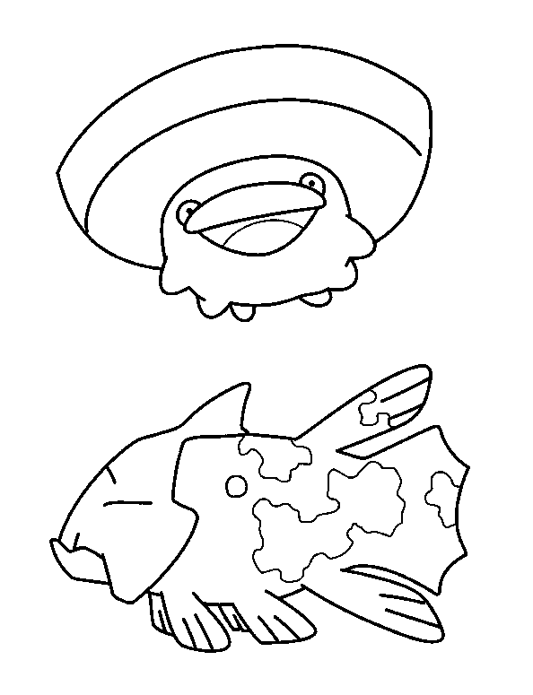 Plansa de colorat cu Pokemon 51 47